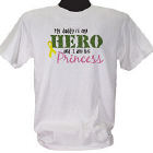 My Hero and His Princess Military Personalized Youth T-shirt